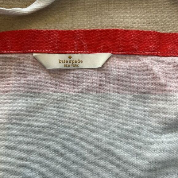 Kate Spade Colorful Striped Apron with measurements on the inside hem - Picture 5 of 5